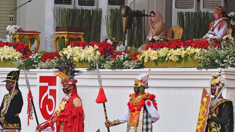 Foto Upacara Peringatan Detik-Detik Proklamasi RI di Istana Merdeka - Bagian 3