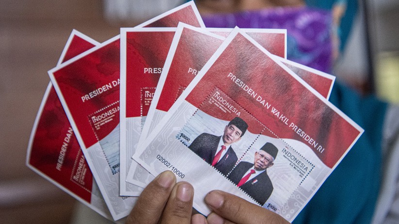 Penampakan Prangko Jokowi dan Ma'ruf Amin yang Diluncurkan Pos Indonesia - Bagian 2