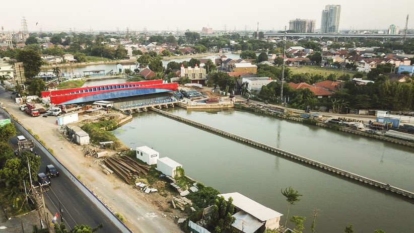 Begini Progres Proyek Revitalisasi Wisata Air Kalimalang - Bagian 1