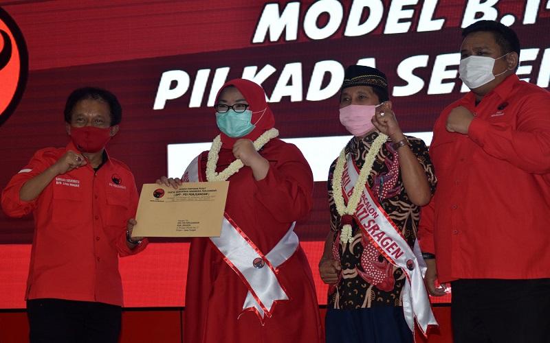 Gibran dan Jagoan PDIP Daftar ke KPU di Jumat Kramat