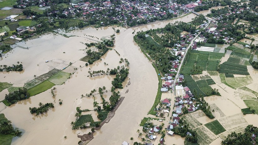 Penampakan dari Udara Banjir Rendam Permukiman dan Sawah di Nagari Taram Sumbar - Bagian 1