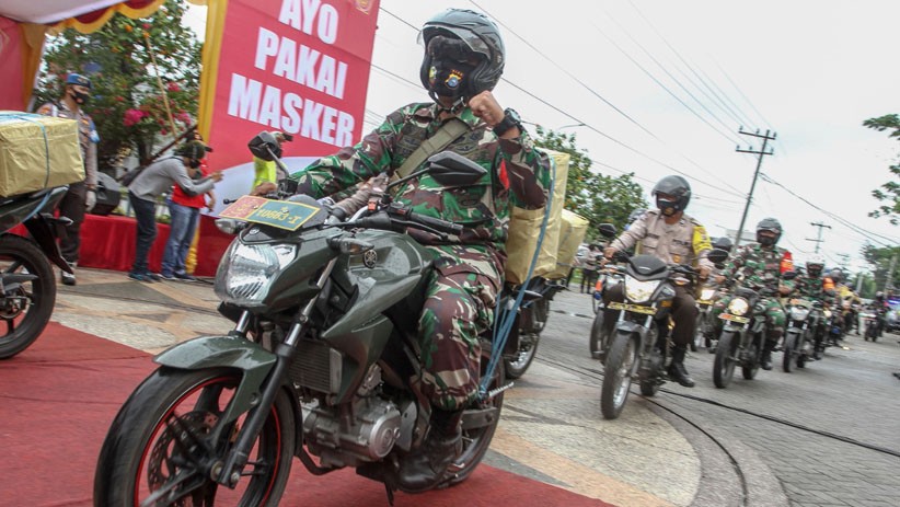 Tekan Penyebaran Corona, 630.000 Masker Dibagikan ke Seluruh Wilayah di Riau - Bagian 1