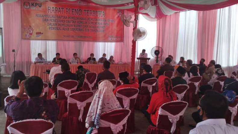 KPU PALI Tetapkan 129.274 Daftar Pemilih Sementara