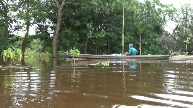 Banjir di Wilayah Katingan Kalteng Berangsur Surut