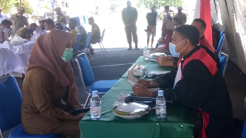 Tegakkan Perwalkot Ternate, Aparat Gabungan Gelar Operasi Yustisi Protokol Kesehatan