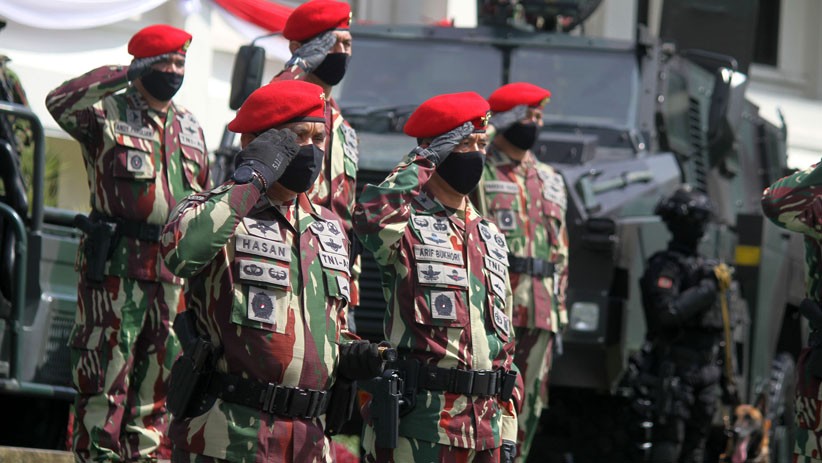 Kopassus Ikuti Upacara HUT ke-75 TNI Secara Virtual - Bagian 2