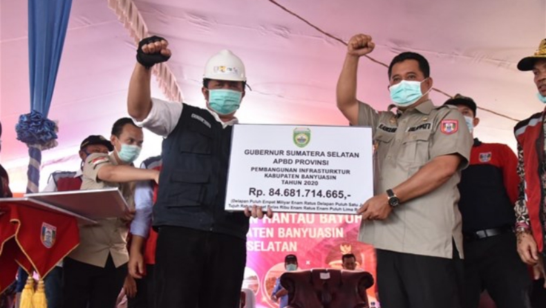 15 Tahun Mangkrak, Herman Deru Lanjutkan Pembangunan Jembatan Rantau Bayur