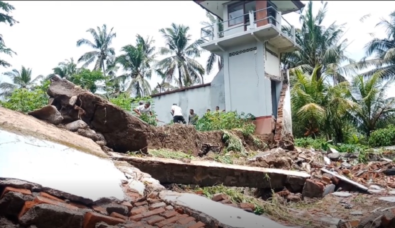 Tembok Rutan Bangli Bali Roboh akibat Hujan Deras, Menimpa Rumah Dinas
