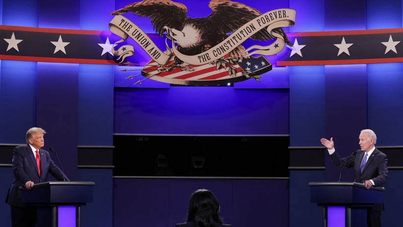 Momen Donald Trump dan Joe Biden saat Debat Terakhir Calon Presiden AS - Bagian 3