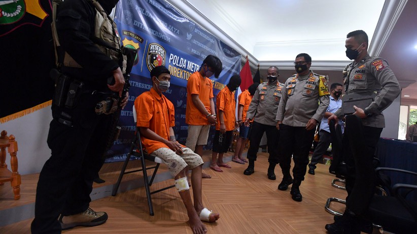 10 Pelaku Begal Pesepeda Ditangkap Polisi - Bagian 1
