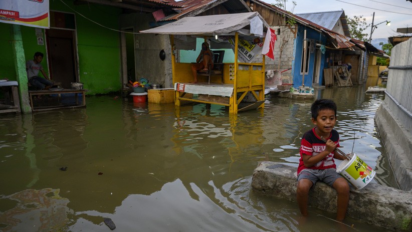 Kampung Lere Palu Terendam Banjir Rob akibat Penurunan Permukaan Tanah - Bagian 1
