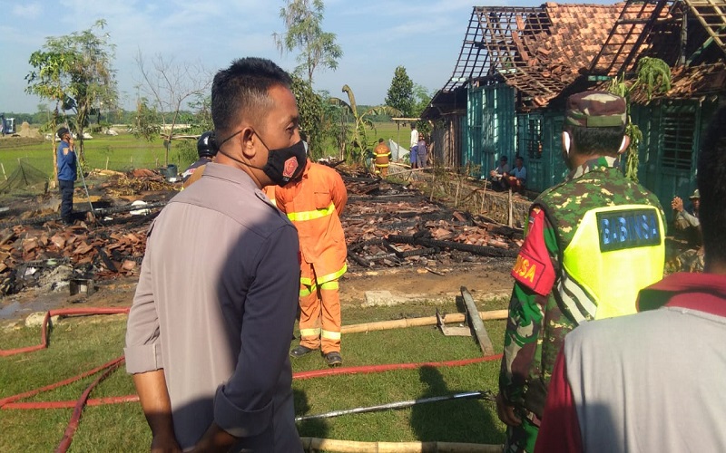Satu Rumah di Blora Rata dengan Tanah usai Dilalap Si Jago Merah