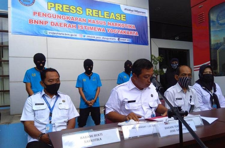 Ungkap 6 Kasus, BNNP DIY: Peredaran Narkoba Selama Masa Pandemi Covid-19 Turun 