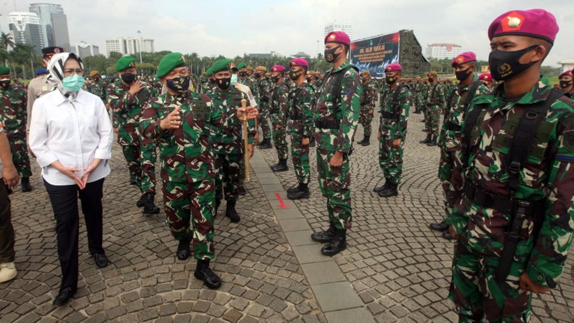Kodam Jaya Gelar Apel Pasukan Pengamanan Pilkada 2020 dan Penanggulangan Bencana - Bagian 1
