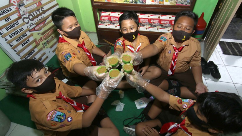 Inovasi Anak Pramuka Banyuwangi Ubah Minyak Jelantah Jadi Sabun Cuci - Bagian 1