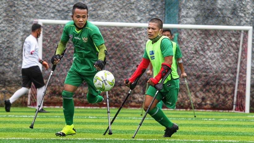 Tim Sepak Bola INAF Latihan Bersama pada Hari Disabilitas Internasional - Bagian 1