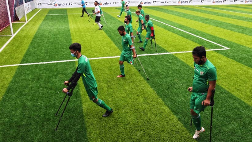 Tim Sepak Bola INAF Latihan Bersama pada Hari Disabilitas Internasional - Bagian 2