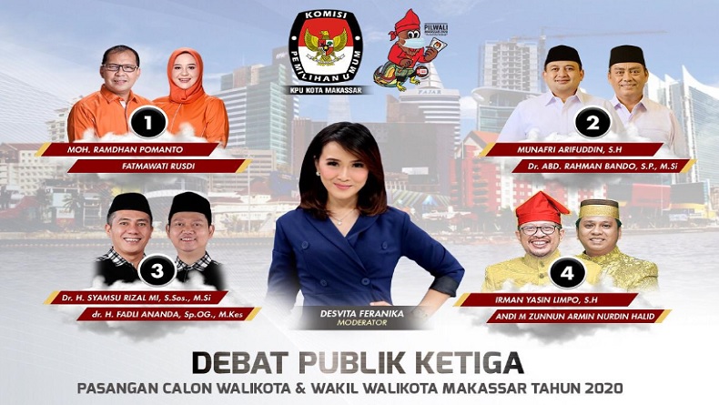 Debat Pilkada Makassar Digelar di Jakarta, KPU: Ini untuk Kurangi Gesekan Antarpendukung