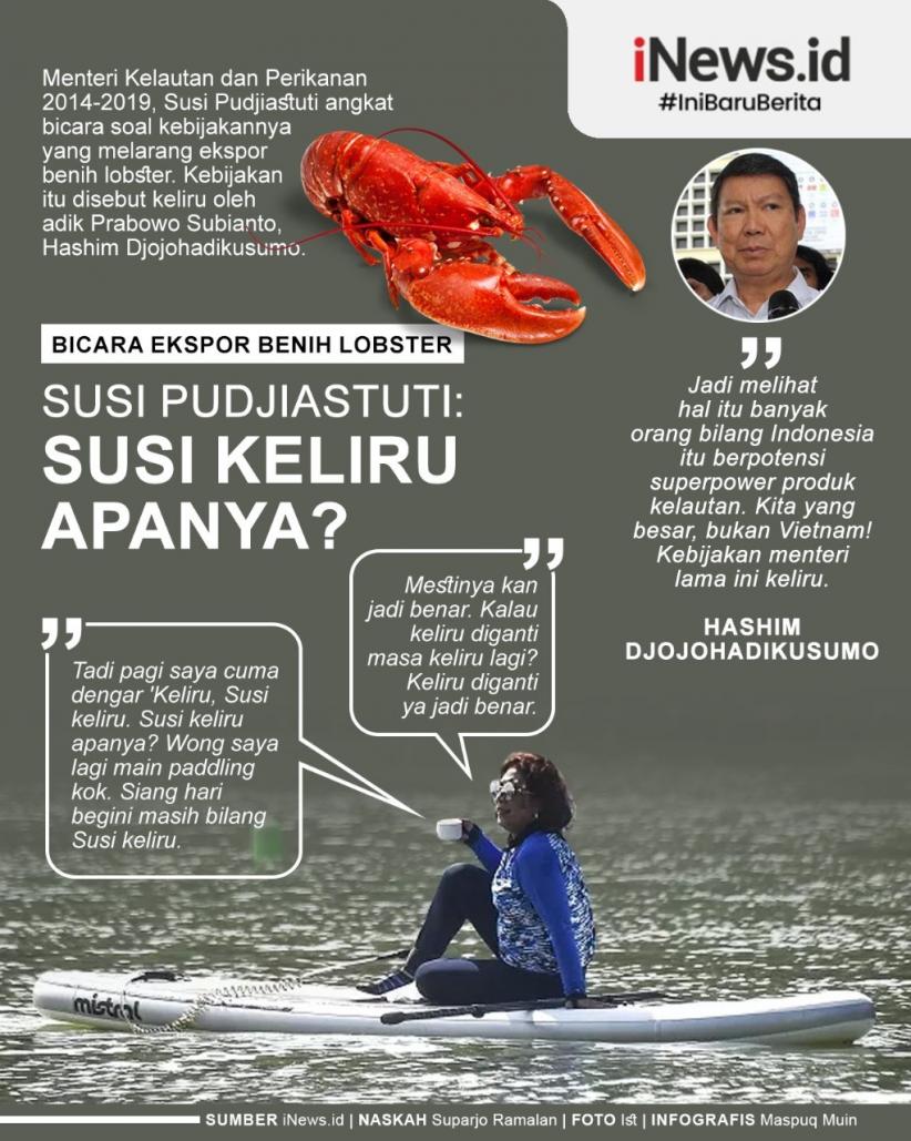 Infografis Susi Bicara Ekspor Benur