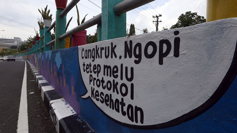 Mural Protokol Kesehatan Bertebaran di Surabaya - Bagian 2