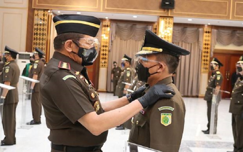 Jaksa Agung Lantik 22 Pejabat, M Rum Kepala Kejaksaan Tinggi Sumsel 