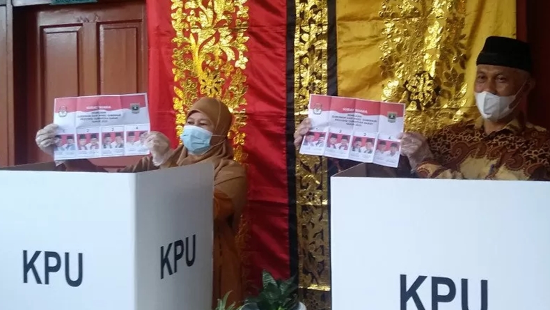 Real Count KPU Pilgub Sumbar, Mahyeldi-Audi Masih Unggul