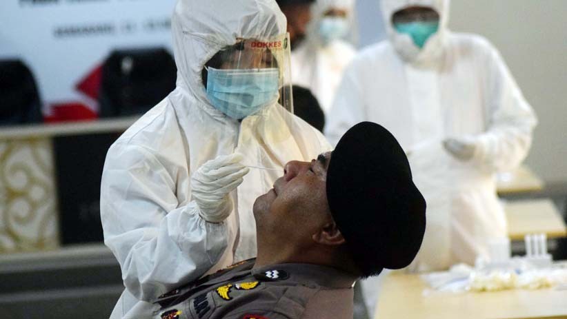 16.000 Personel Polda Jateng Jalani Swab Test usai Amankan Pilkada 2020 - Bagian 1