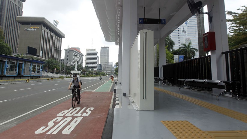 MRT Fase II Dibangun, Halte Sementara Transjakarta Bank Indonesia Siap Beroperasi - Bagian 1