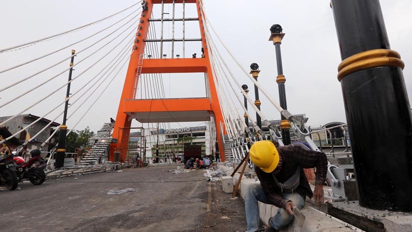 Ikon Baru Kota Surabaya, Proyek Jembatan Joyoboyo Dikebut - Bagian 1