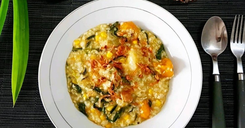 5 Resep Bubur Manado Terlezat, Dimasak dengan Bayam dan Kangkung Lebih Sehat 