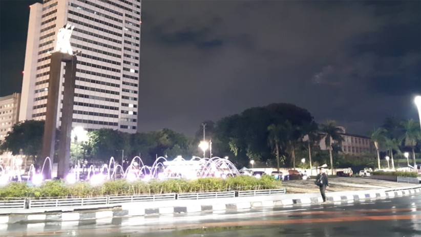Pemandangan Tidak Biasa, Bundaran HI Sepi saat Malam Tahun Baru - Bagian 3