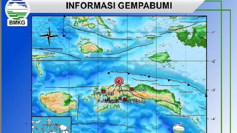 Jelang Pergantian Tahun, Maluku Tengah Diguncang Gempa M3,2