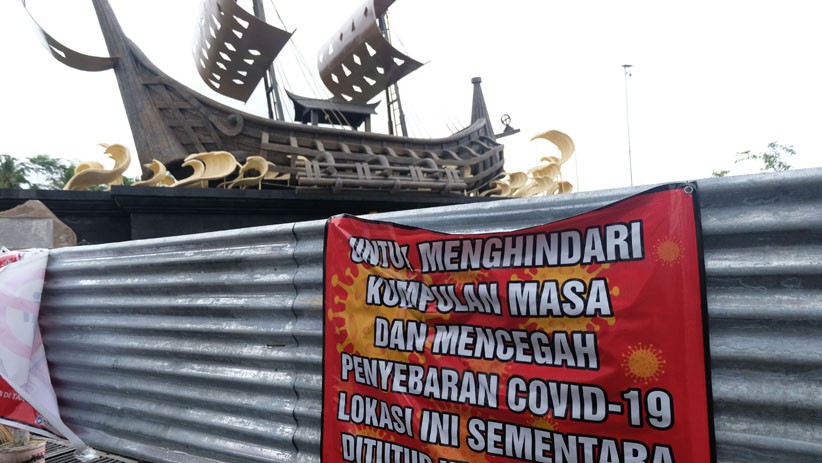 Cegah Kerumunan Massa, Gerbang Kapal Samudra Raksa Ditutup - Bagian 1