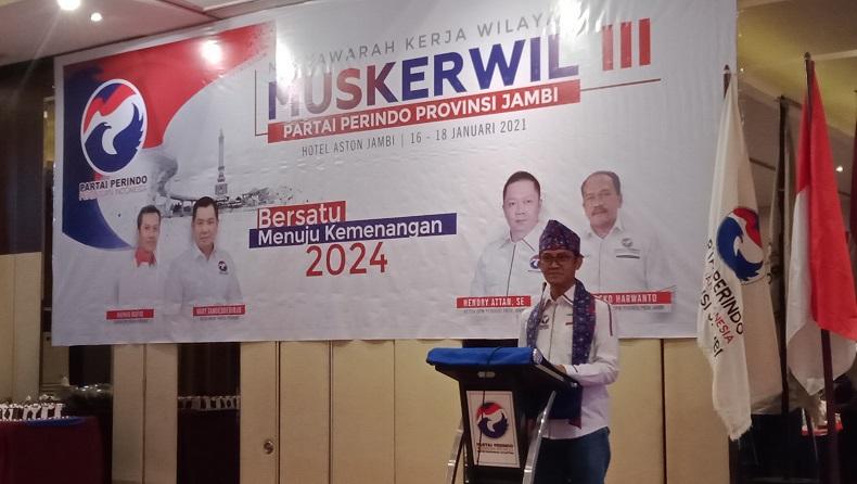 Muskerwil Perindo Jambi, Ahmad Rofiq: Kader Harus Fokus agar Program Diterima Masyarakat