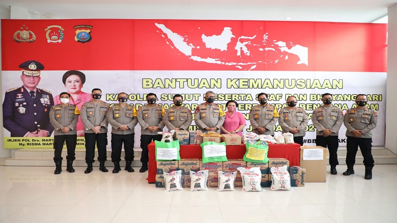 Polda Sumut Kirimkan Bantuan Kemanusiaan di Sulbar dan Kalsel