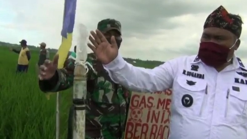 Angin Berputar dari Dalam Tanah di Subang Diduga Semburan Gas