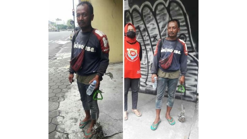 Bikin Haru, Pria Ini Memungut Paku dari Yogyakarta hingga Jakarta