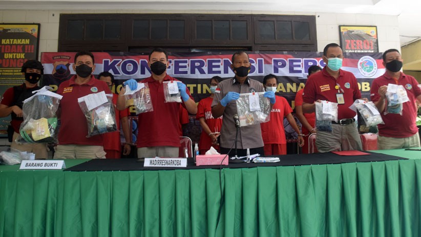 Polda Jateng Ungkap 185 Kasus Narkoba Selama Januari 2021 - Bagian 1