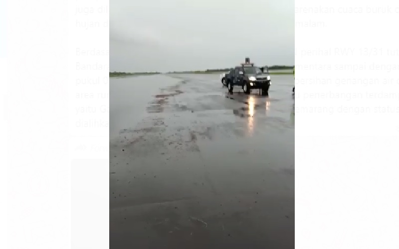Semarang Banjir, 7 Penerbangan di Bandara Ahmad Yani Ditunda
