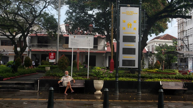 Kondisi Kawasan Kota Lama Semarang Masih Terendam Banjir - Bagian 3