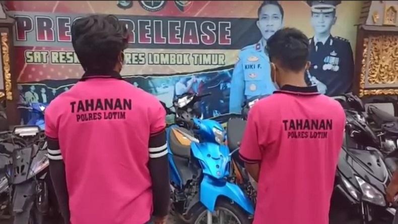 Dijebak Korban dan Polisi Menyamar, 2 Residivis Curanmor di Lombok Timur Ditangkap 