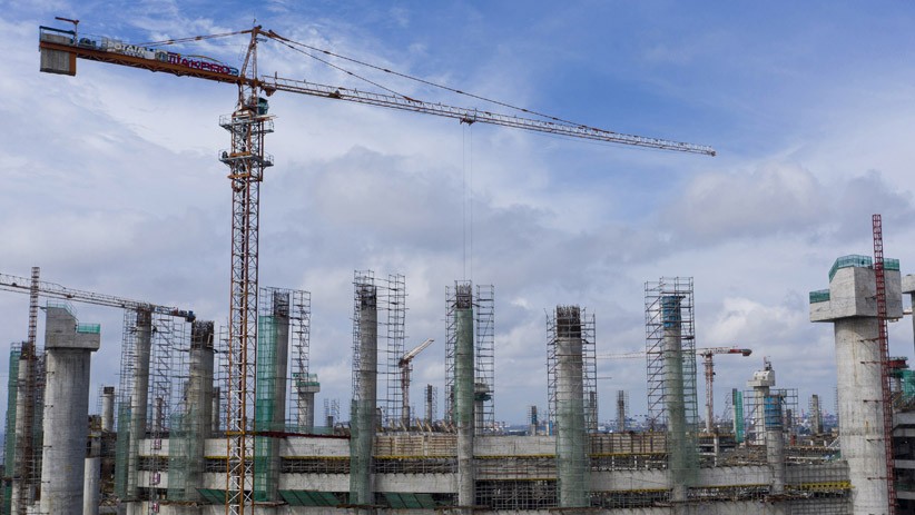 Penampakan dari Udara Progres Pembangunan Jakarta International Stadium - Bagian 4