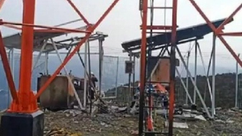 KKB Rusak Material dan Menara PT Palapa Ring Timur di Puncak Papua