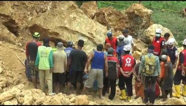 Penambang Galian C Tewas Tertimpa Batu Besar dari Atas Tebing 20 Meter di Grobogan