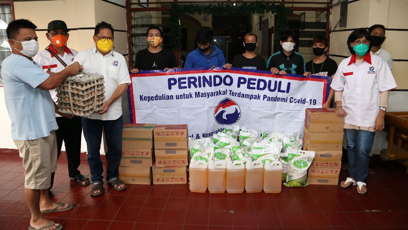 Partai Perindo Salurkan Bantuan Sembako ke Panti Asuhan Elpidos Surabaya - Bagian 1