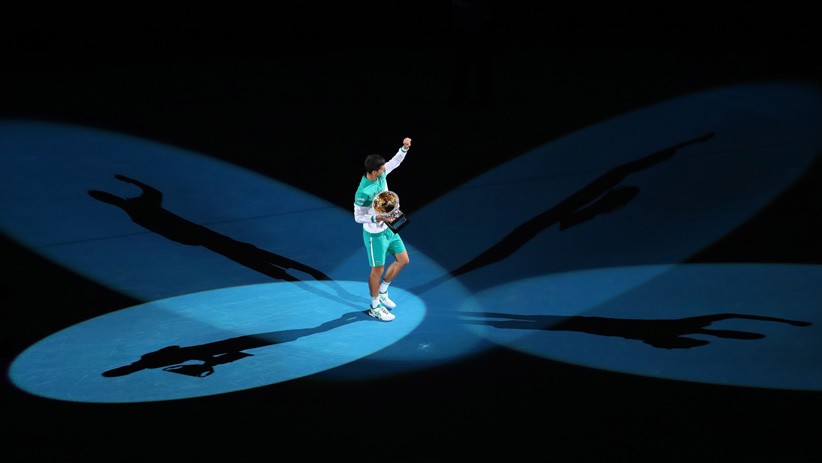 Ekspresi Kemenangan Novac Djokovic Juara Australia Terbuka 2021 - Bagian 1