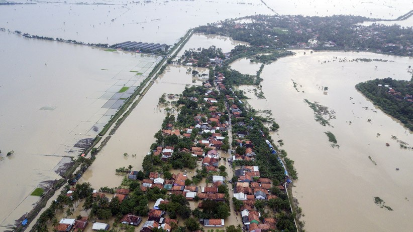 5 Desa Terisolasi, Begini Penampakan dari Udara Banjir di Pebayuran Bekasi - Bagian 1