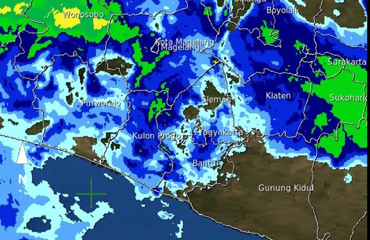 BMKG: Wapadai Hujan Lebat disertai Angin Kencang dan Petir di DIY