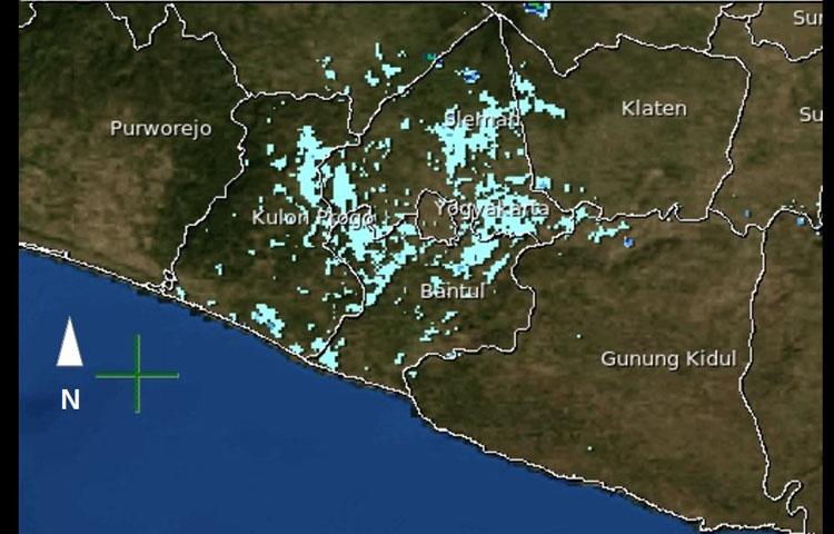 Hujan Lebat Bakal Mengguyur Kulonprogo dan Sleman Utara