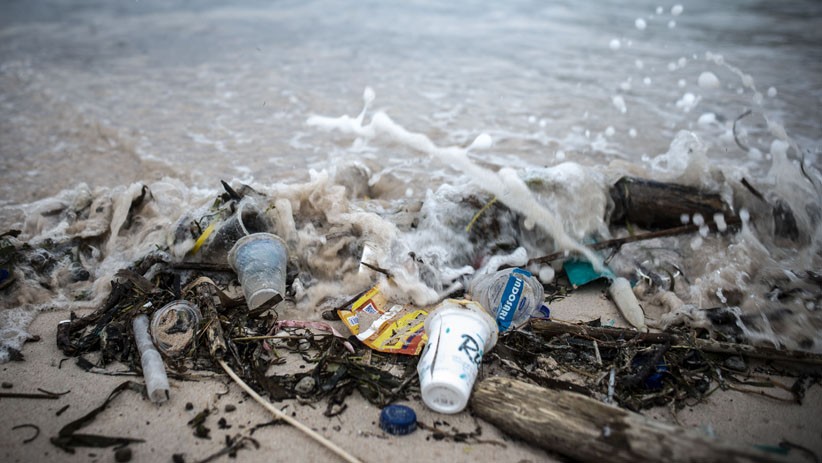 Tumpukan Sampah Plastik Rusak Lingkungan dan Keindahan Pantai Pink Lombok - Bagian 3